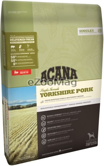 Acana Yorkshire Pork Dog - храна за Йоркширски териер 11.4кг