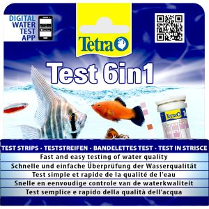 Tetra Test 6 in 1 - strips for measuring water performance 20pcs.