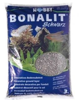 Hobby Bonalit Schwarz 40173 - Боналит субстрат за аквариум черен 3л