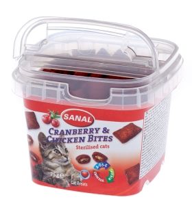 Sanal - хапки с червена боровинка и пиле 75гр